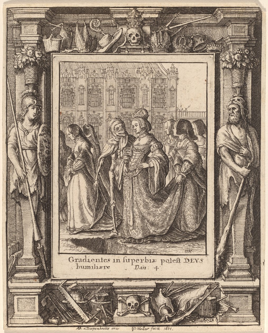 İmparatoriçe by Wenceslaus Hollar after Hans Holbein the Younger after Abraham van Diepenbeeck