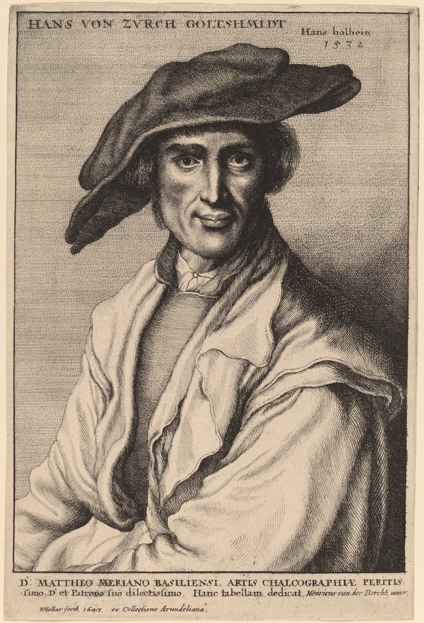 Hans von Zurch, Kuyumcu by Wenceslaus Hollar after Hans Holbein the Younger