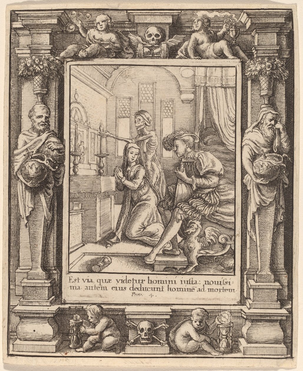 Rahibe by Wenceslaus Hollar after Hans Holbein the Younger after Abraham van Diepenbeeck