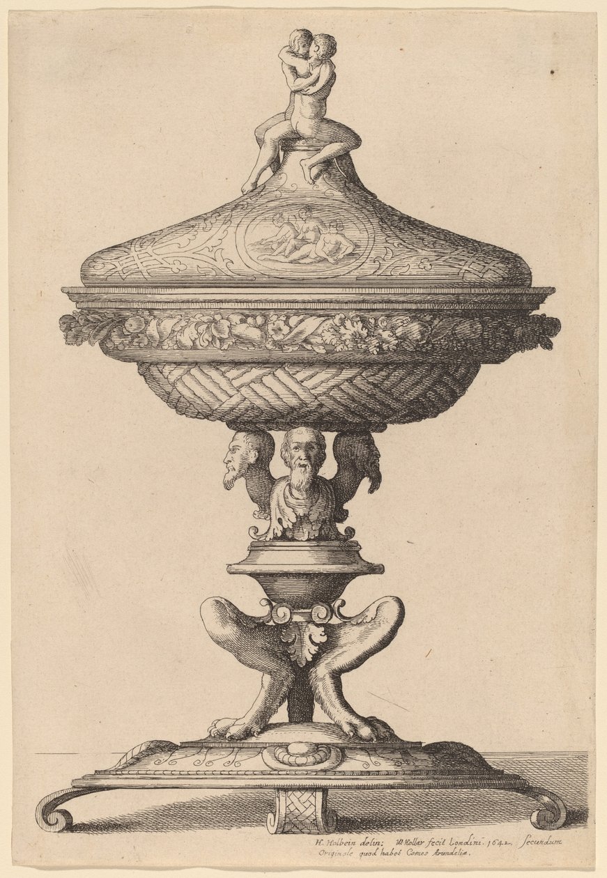 süslü kadeh by Wenceslaus Hollar after Hans Holbein the Younger
