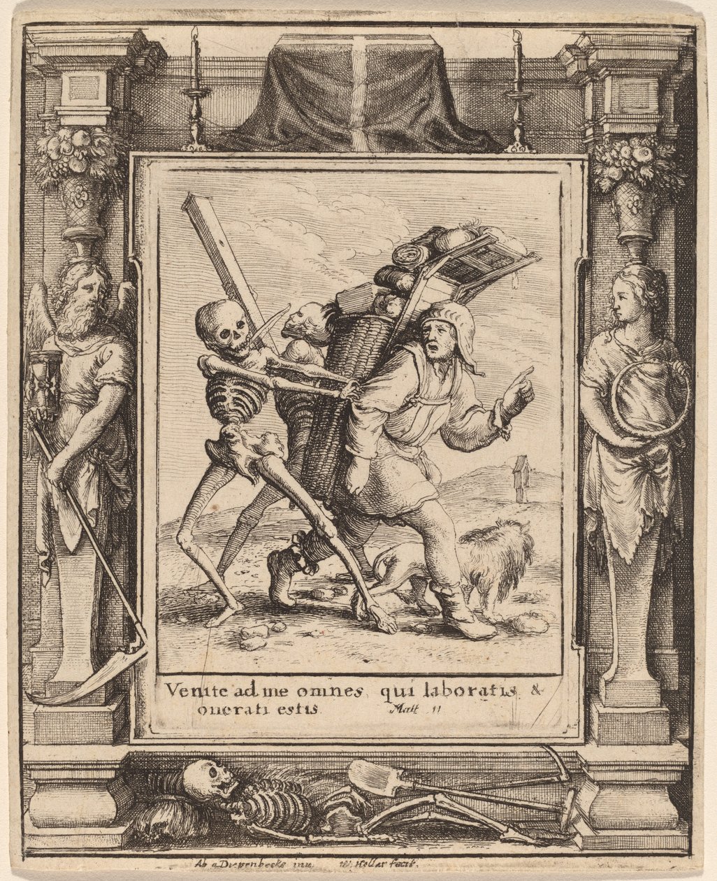 seyyar satıcı by Wenceslaus Hollar after Hans Holbein the Younger after Abraham van Diepenbeeck