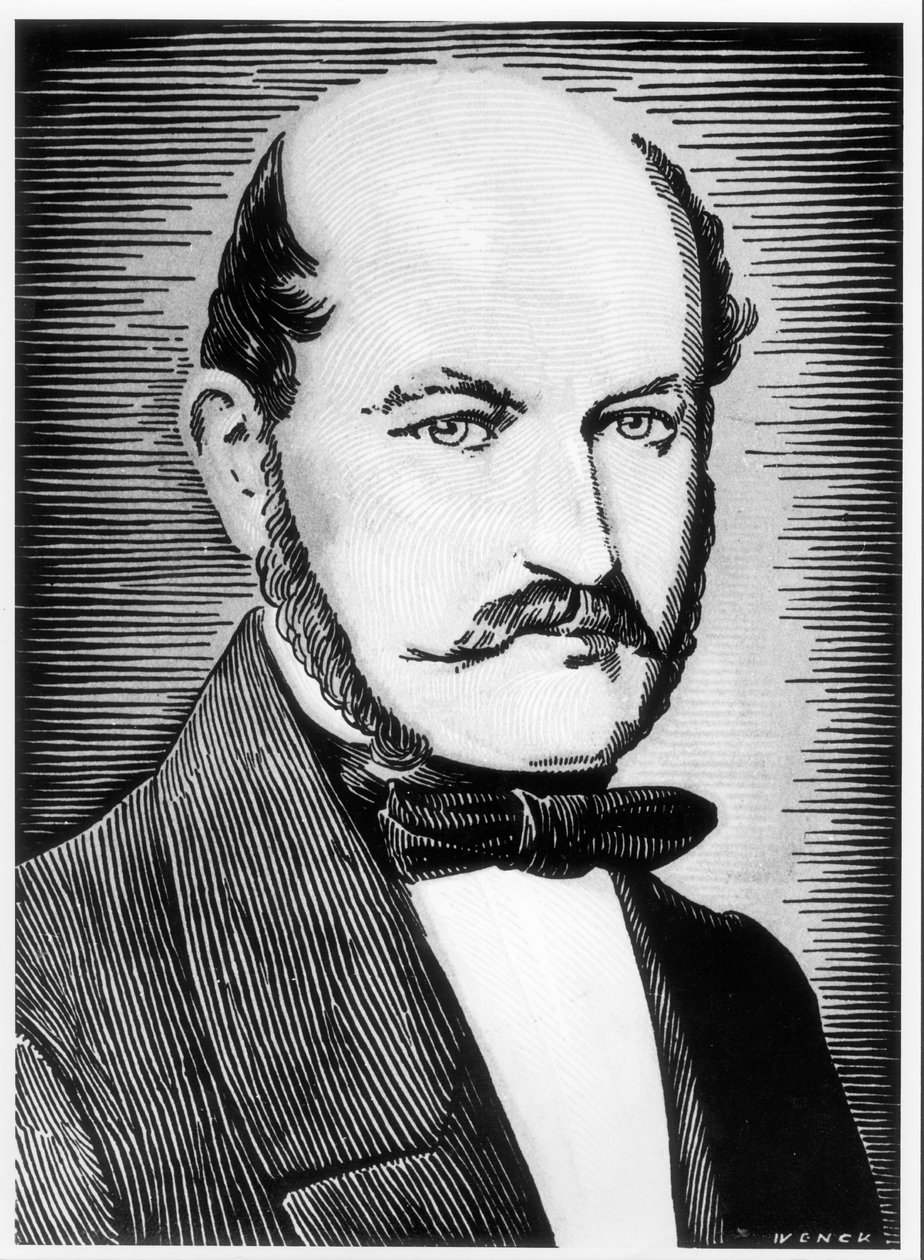 ಇಗ್ನಾಕ್ಜ್ ಸೆಮ್ಮೆಲ್ವೀಸ್ (1818-1865) (bw ಫೋಟೋ) ಟರ್ಕಿಯ ಭಾವಚಿತ್ರ by Wenck