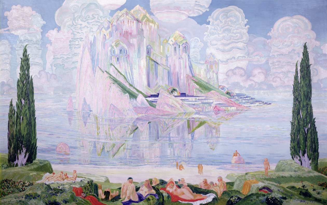Deniz Harikası, 1917 by Wenzel Hablik