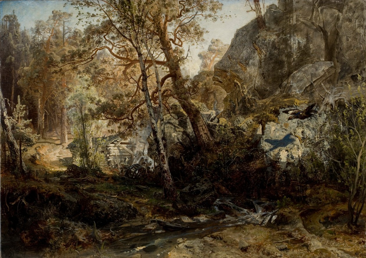 Finlandiya Orman Manzarası by Werner Holmberg