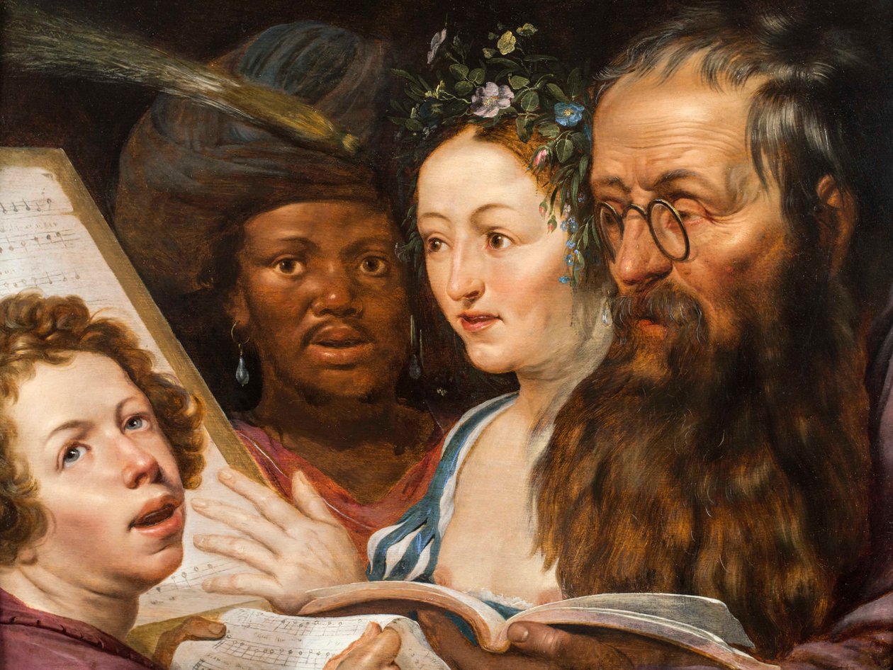 Bir Müzik Alegorisi, 1625 by Werner Jacobsz van den Valckert