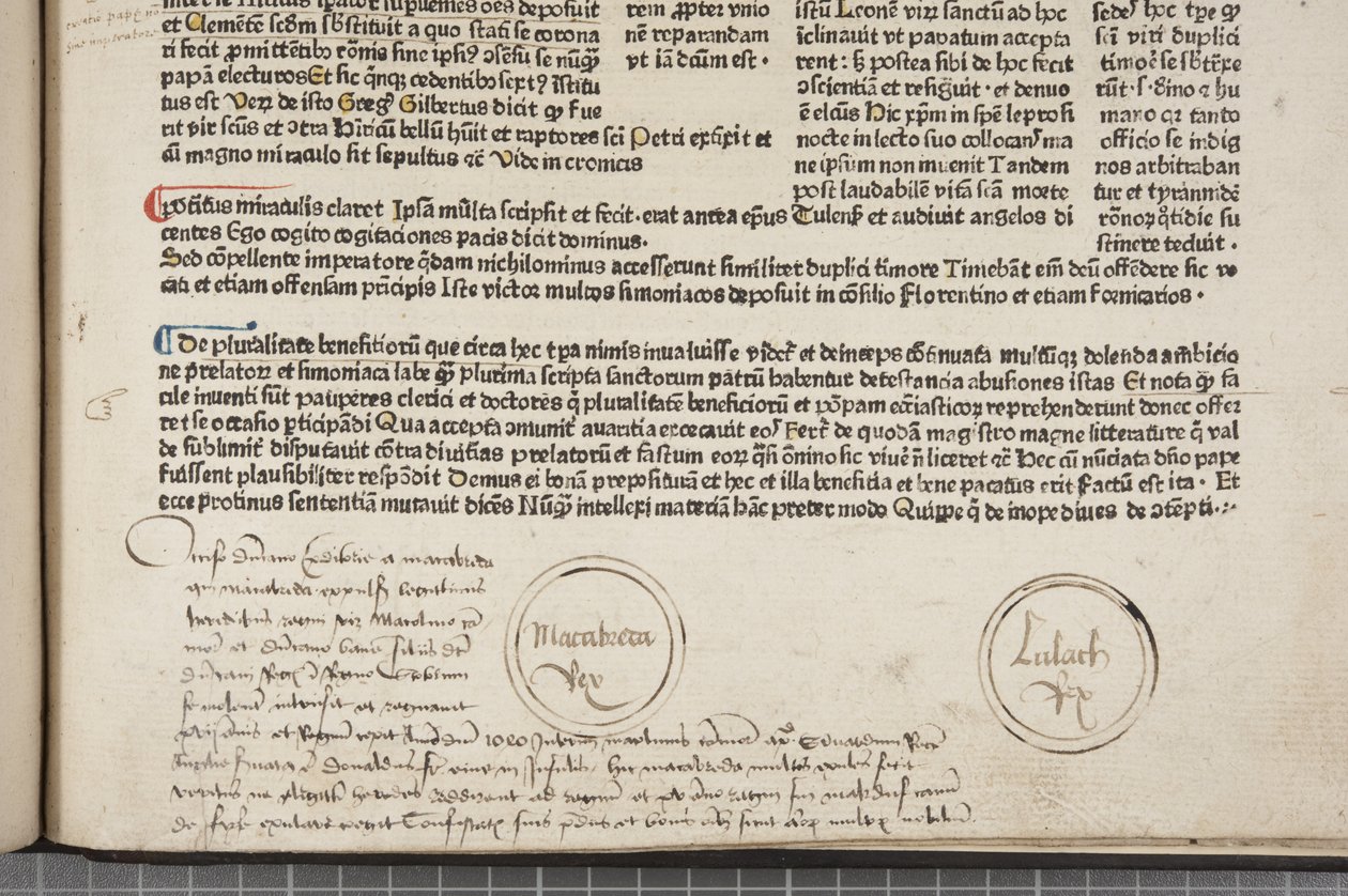Fol 54 recto, detay, Meta veri by Werner Rolevinck