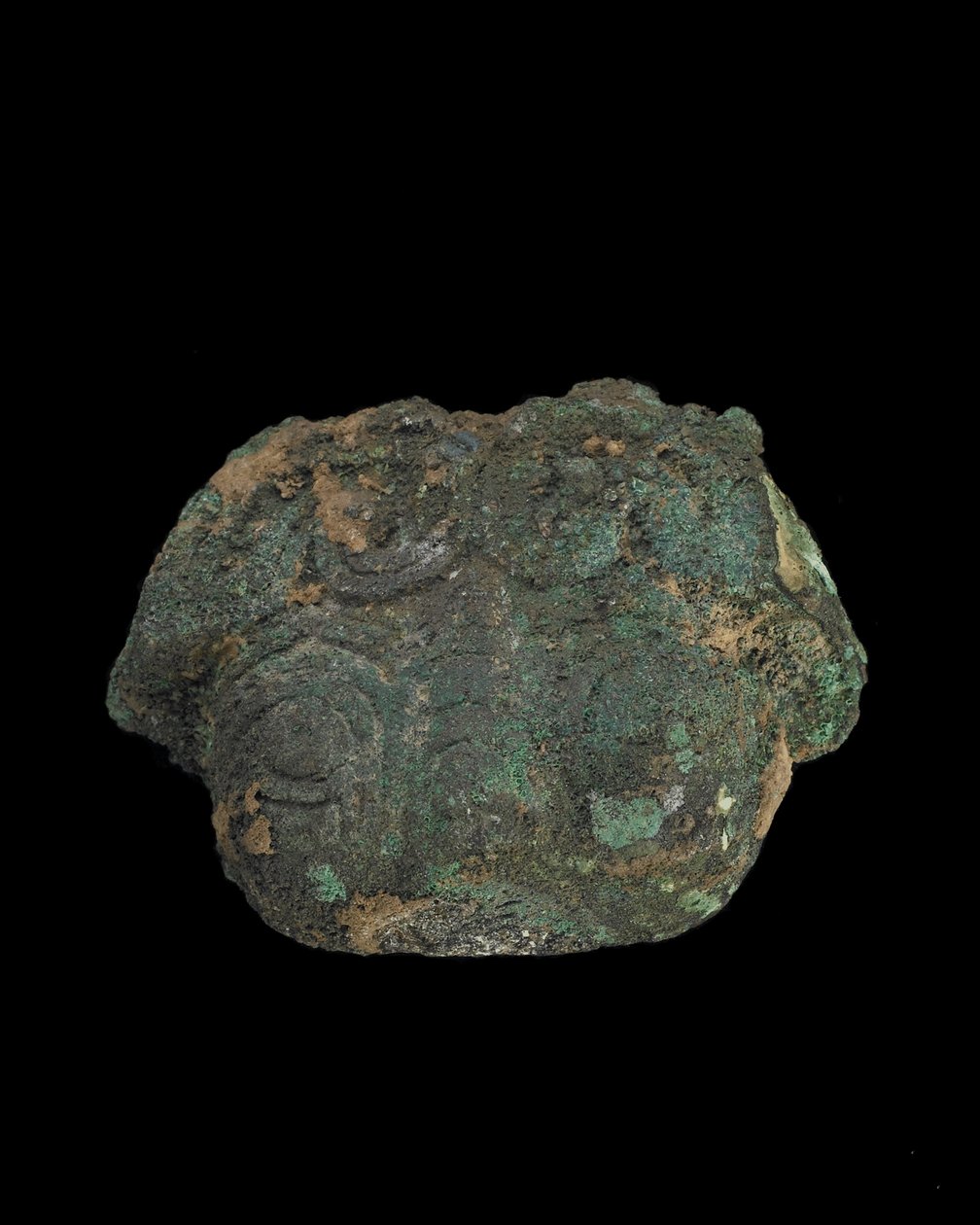 Süsleme: grotesk hayvan maskesi (bronz) by Western Zhou Dynasty Chinese School
