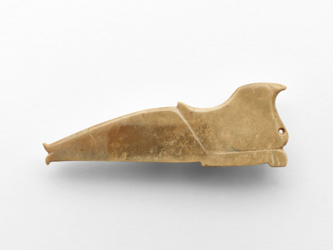 Kuş şeklinde kolye, MÖ 1050-c.950 civarı (yeşim taşı) by Western Zhou Dynasty Chinese School