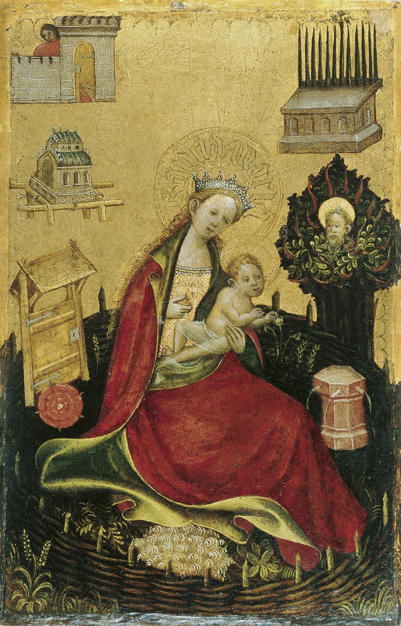 Bahçedeki Bakire ve Çocuk by Westphalian Master