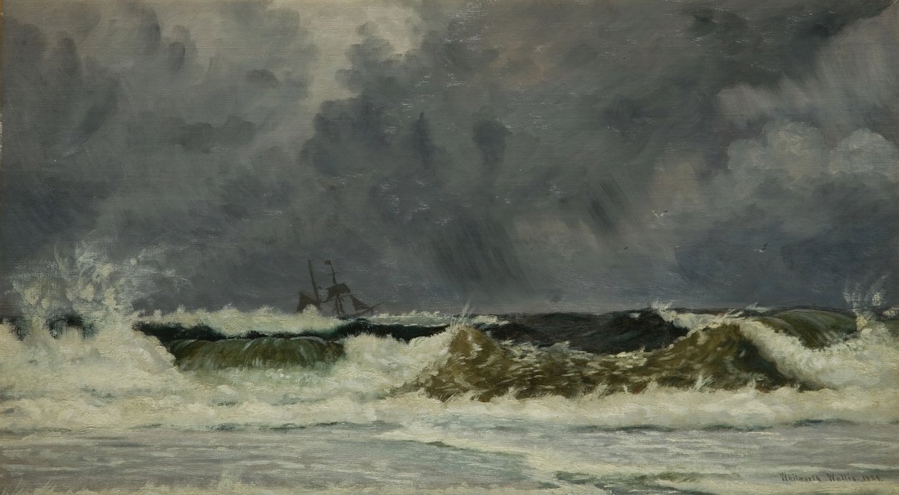 Sert Hava - Jutland Sahili, 1884. by Whitworth Wallis