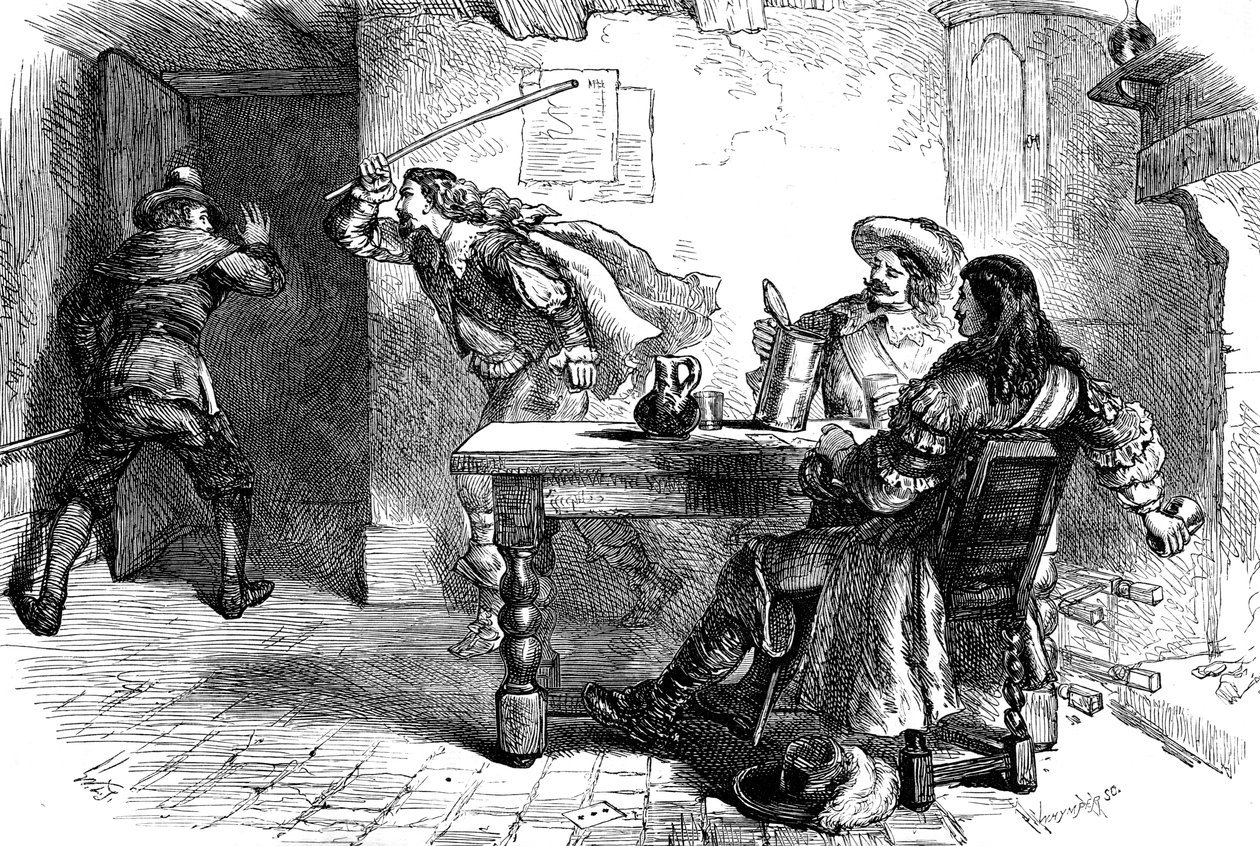 Gemi Tavernasındaki frakalar, 17. yüzyıl c1880. by Whymper