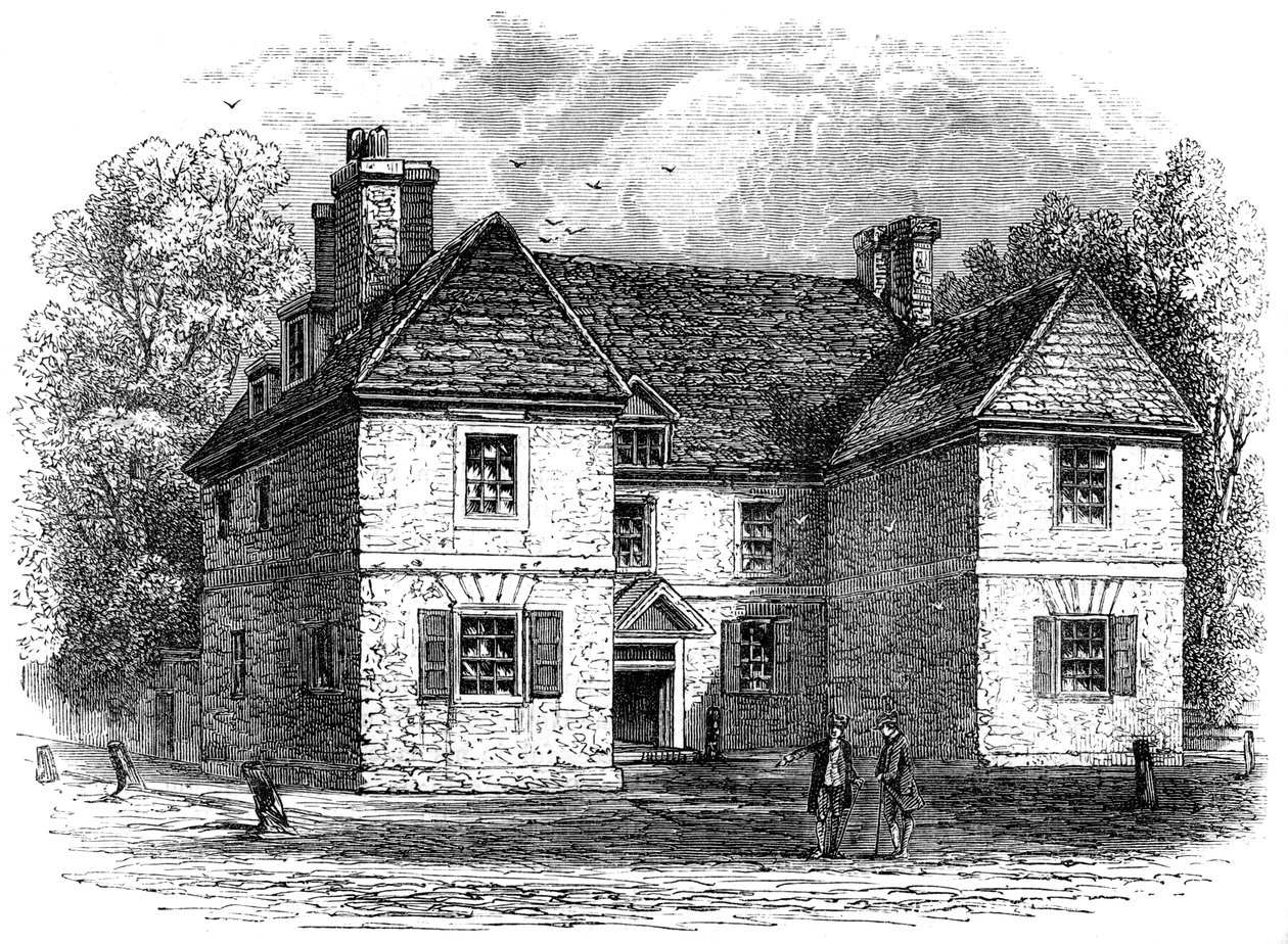William Penns House, Philadelphia, Pensilvanya, 17. yüzyıl sonu 18. yüzyıl başı c1880 by Whymper