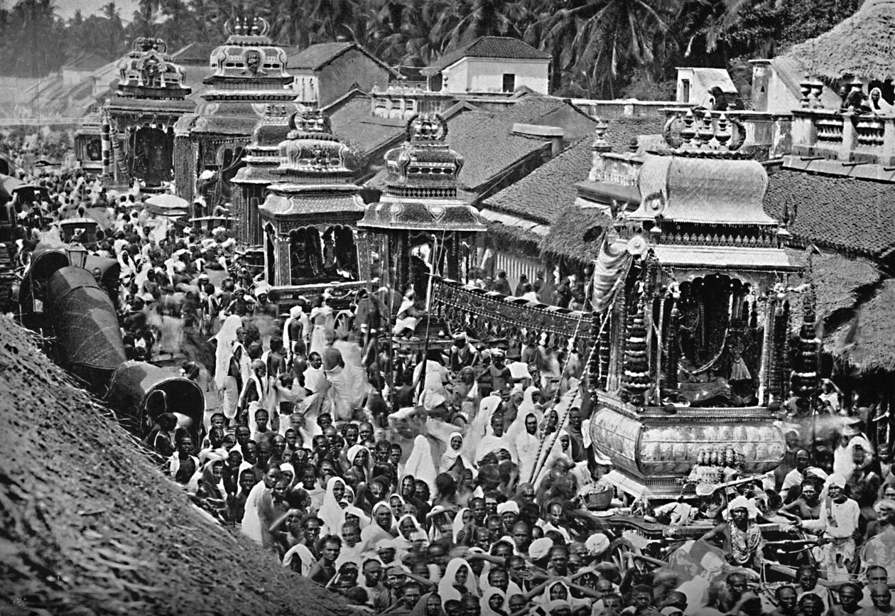 Bir Hindu dini alayı, Madras, 1902 by Wiele and Klein