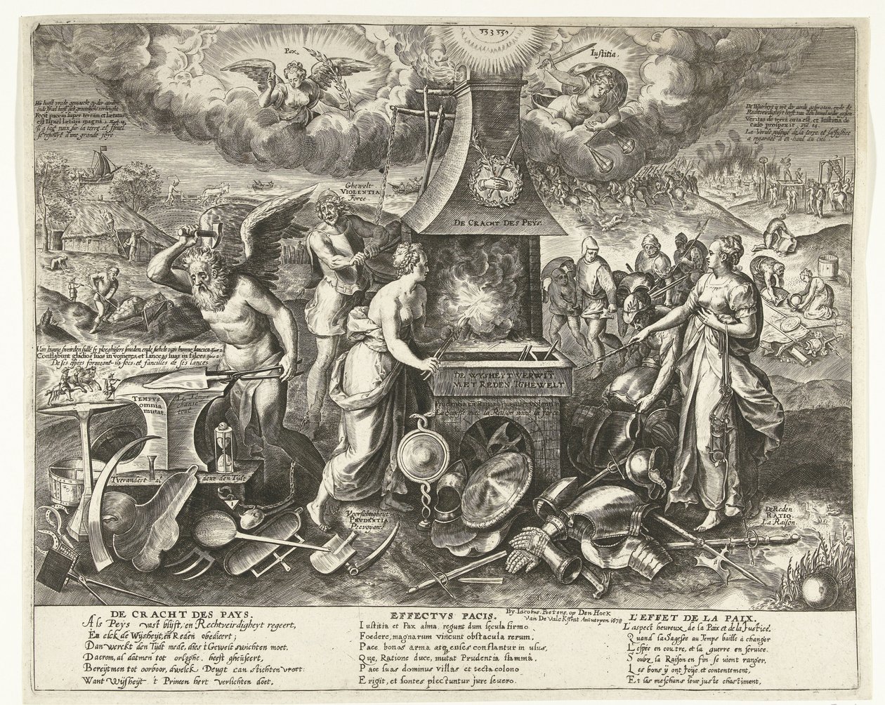 Barışın Gücü, 1678 The Power of the Pays (nesne üzerindeki başlık) by Wierix