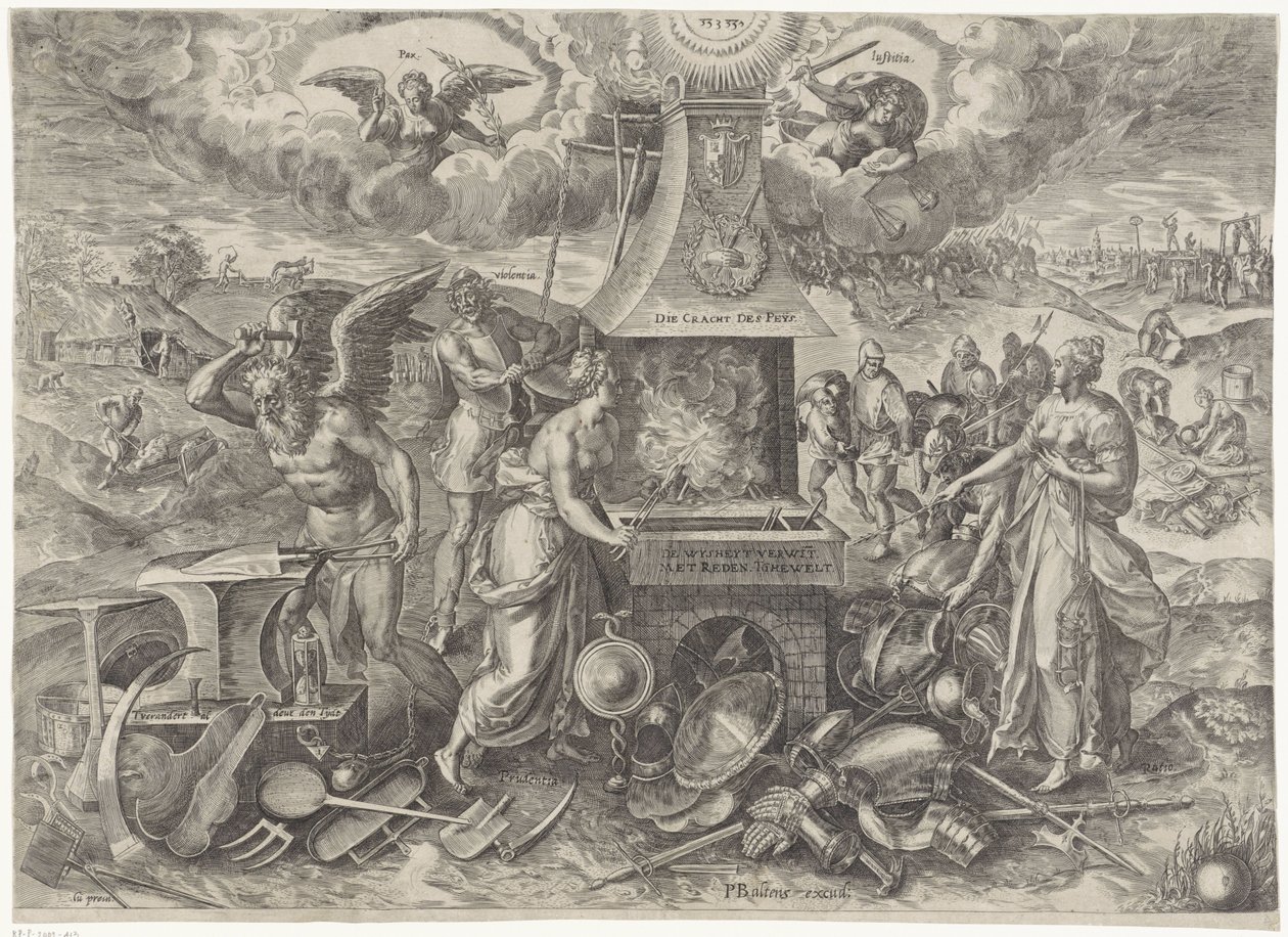 Barışın Gücü, 1577 Die Cracht des Peys (nesne üzerindeki başlık) Hollanda