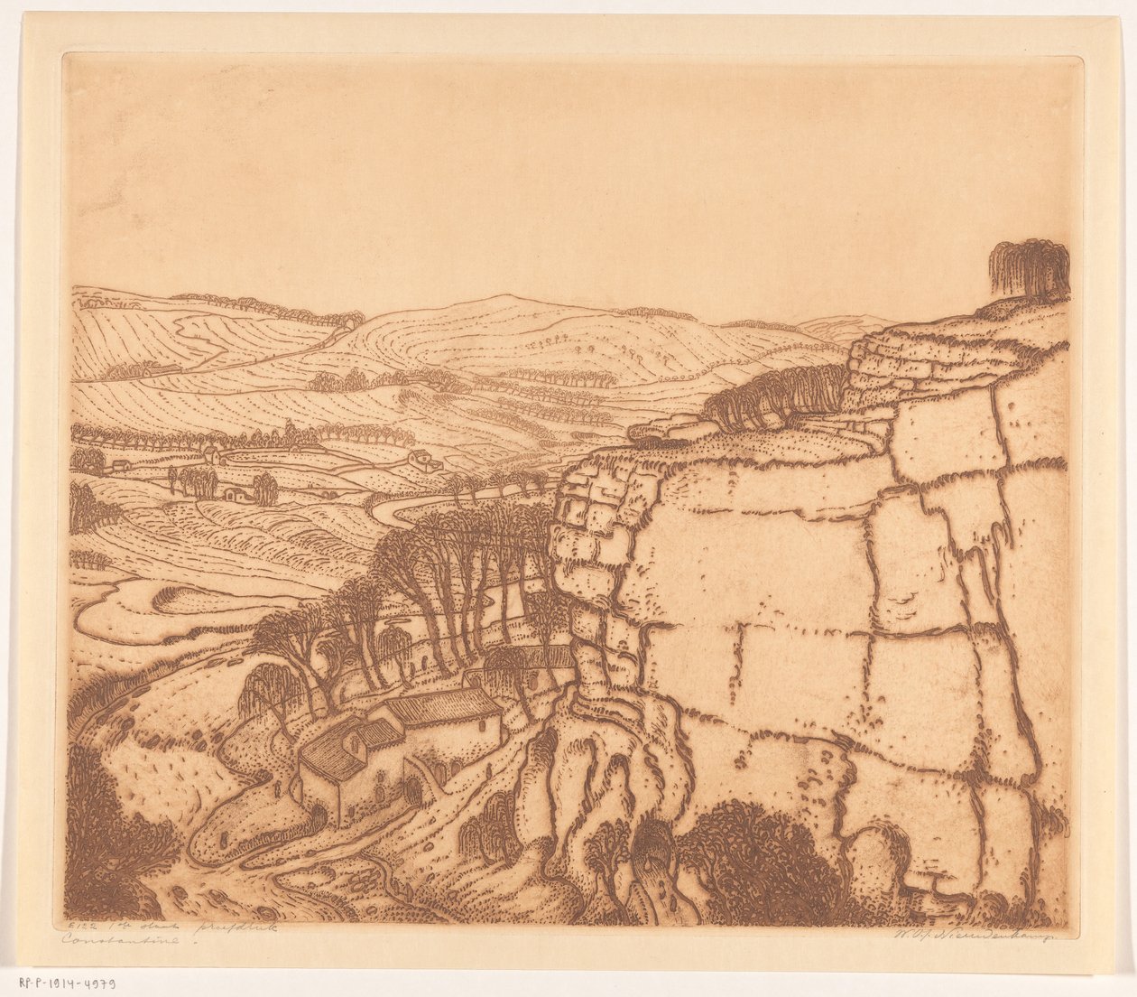Konstantin (nesne üzerindeki orijinal başlık) by Wijnand Otto Jan Nieuwenkamp (signed by artist)