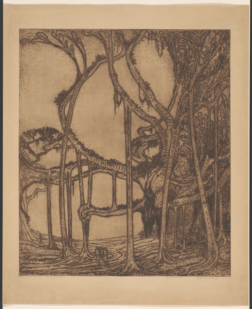Eski uyarı (nesnedeki orijinal başlık) by Wijnand Otto Jan Nieuwenkamp (signed by artist)