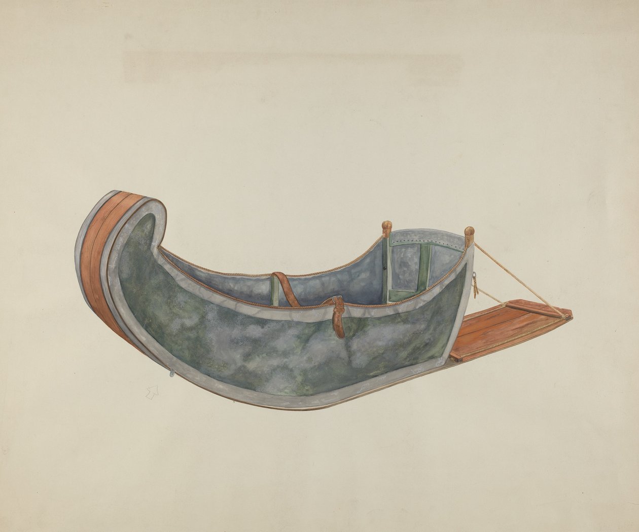 Kızıl Nehir Köpek Kızağı, c. 1938. by Wilbur M Rice