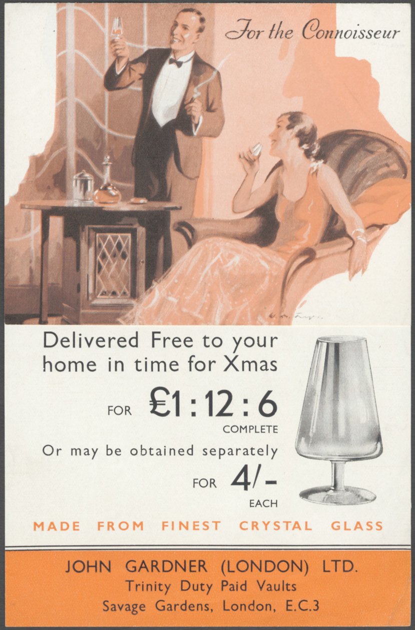 John Gardner Cystal Züccaciye, 1920