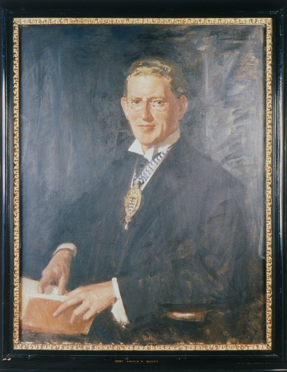 "Sir Angus Newton Scott", 1932 by Wilfred Gabriel de Glehn