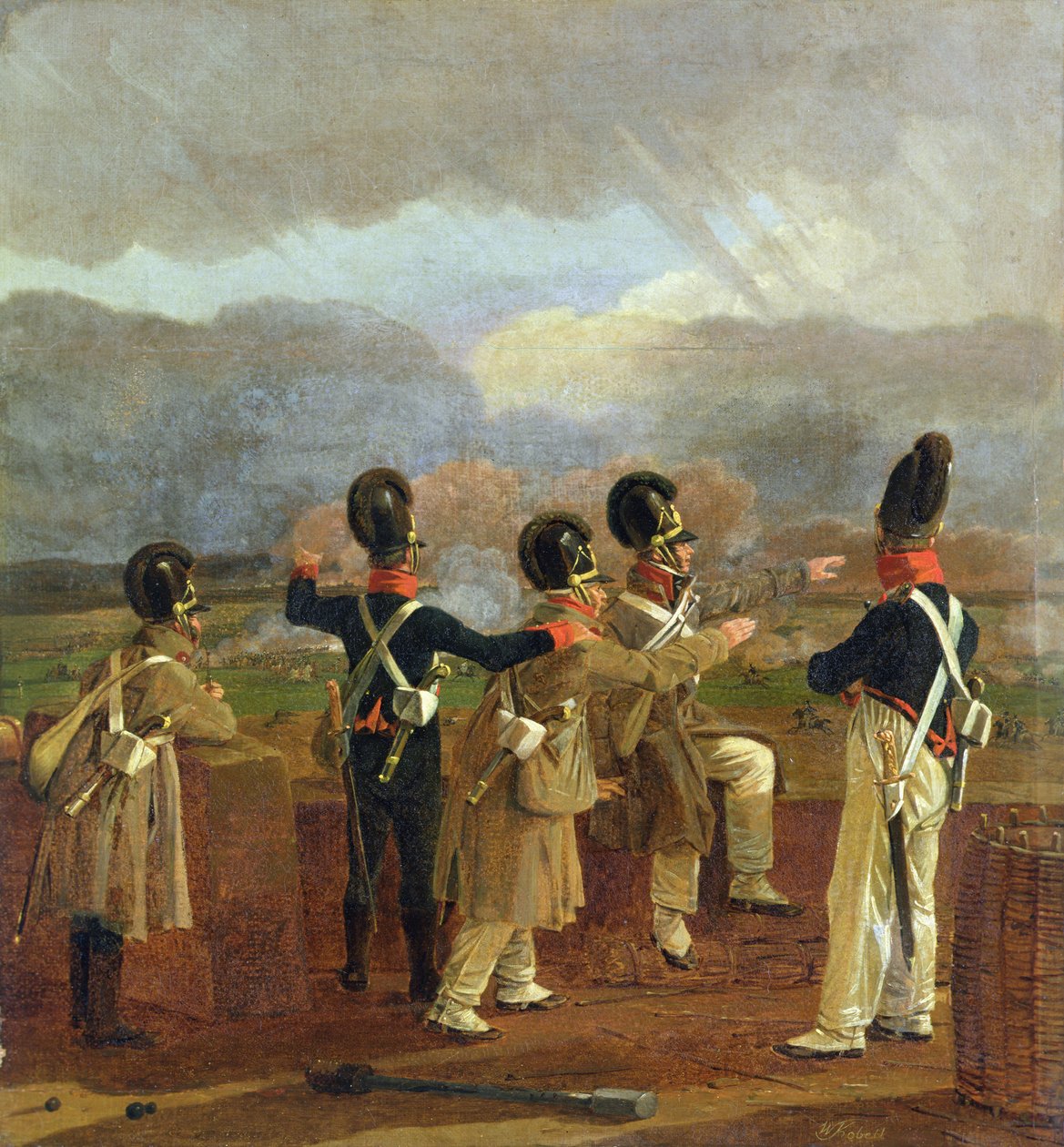Surlardaki Askerler, c.1809 by Wilhelm Alexander Kobell