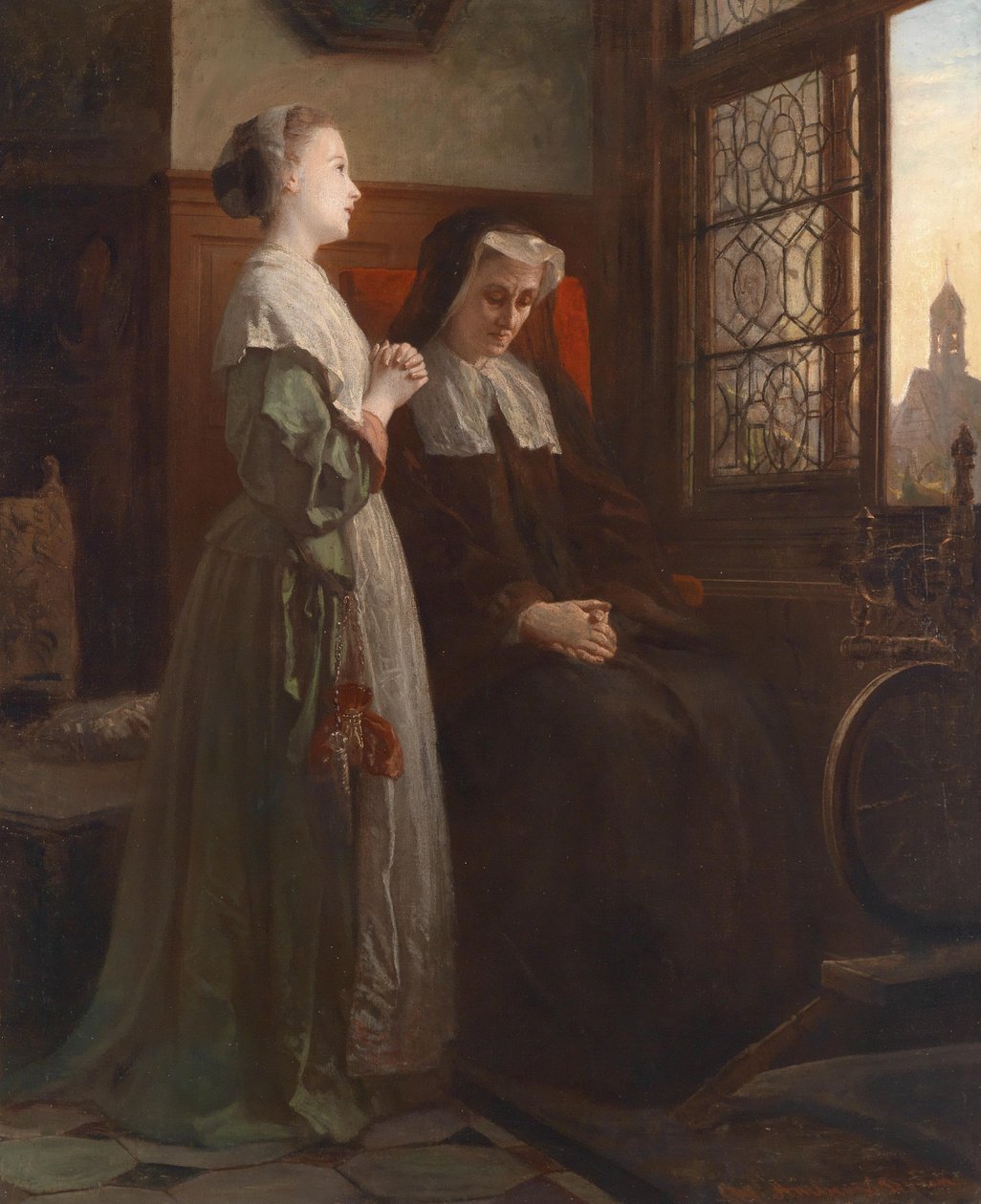 Akşam çanları by Wilhelm Amberg