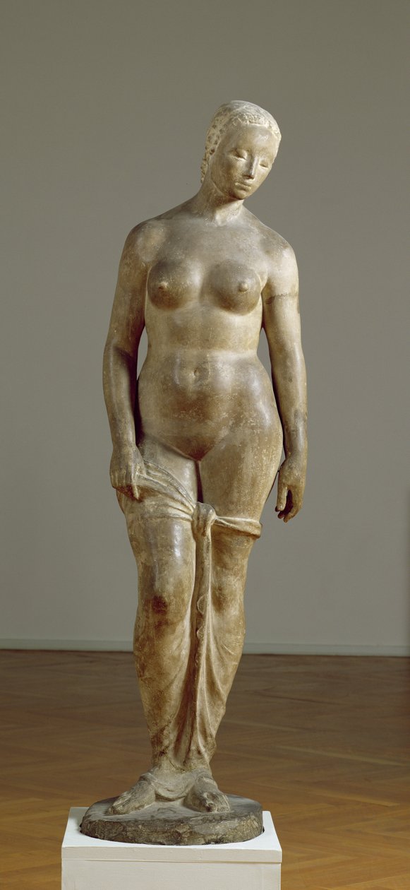Ayakta duran büyük figür, 1910-11 (taş) by Wilhelm Lehmbruck