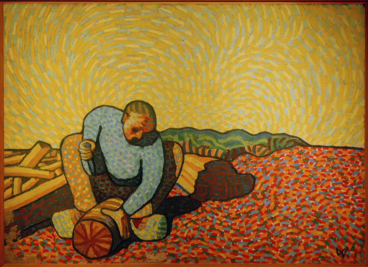 ağaç işçisi by Wilhelm Morgner