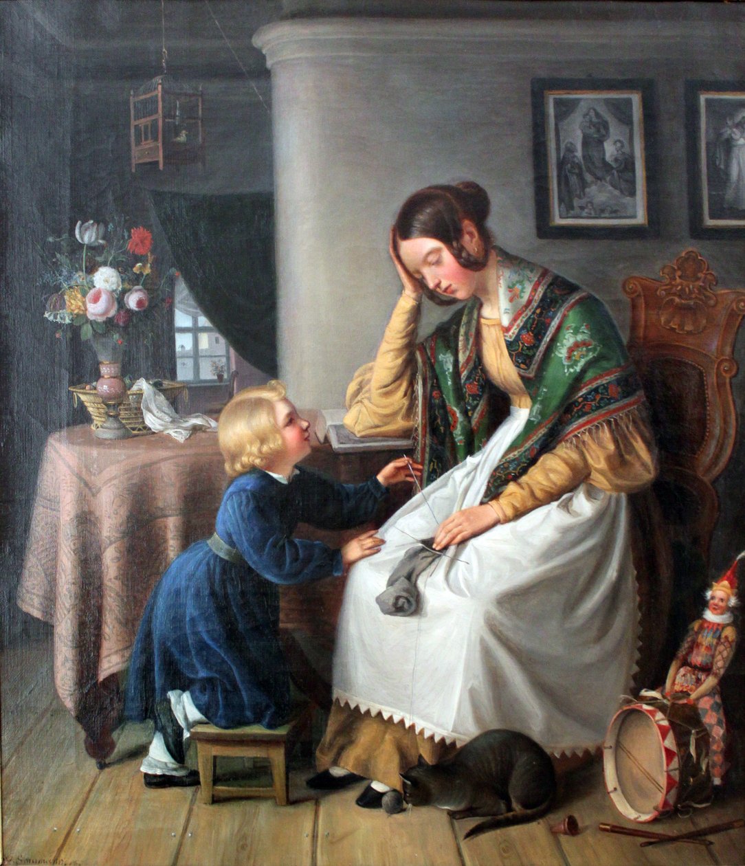 Uyuya kalan örgücü by Wilhelm Schumann