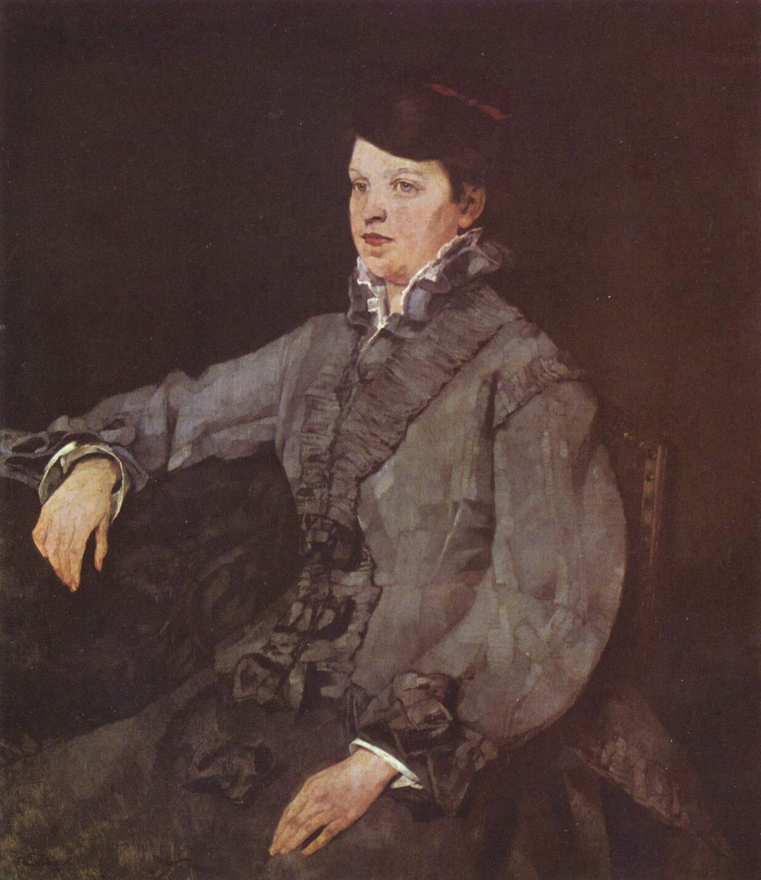 Bayan gri by Wilhelm Trübner