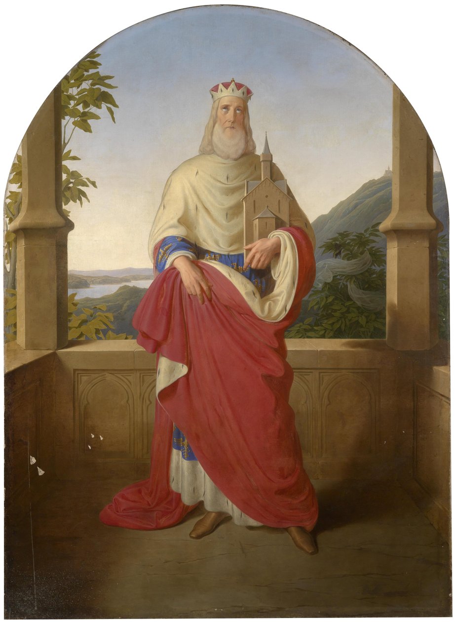 Bogdan Mandic, Leopold de Castelnuovo'dan Frere Leopold - Saint Leopold devant le Tuna et la montagne Leopoldsberg - Saint Leopold Tuna manzarasının önünde ve arka planda Leopoldsberg, Rieder, Wilhelm August (1796-1880). Tuval üzerine yağlıboya by Wilhelm August Rieder