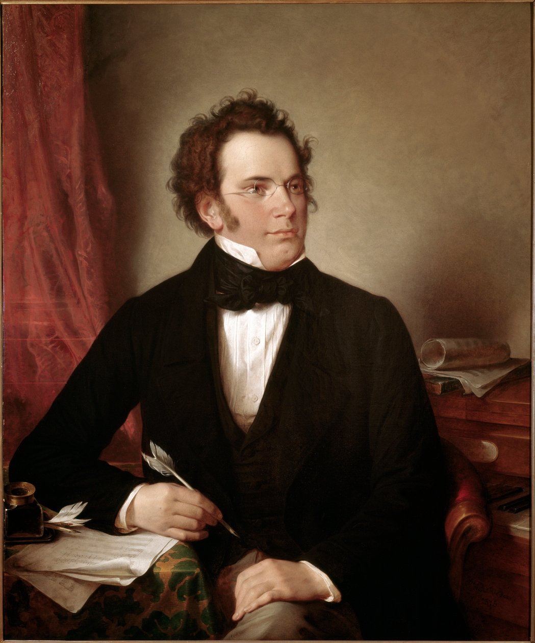 Franz Peter Schubert'in Portresi by Wilhelm August Rieder