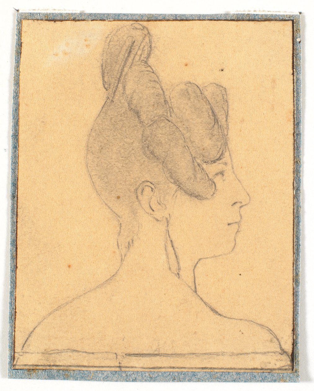Hanımın başı. Sağdaki profil by Wilhelm Bendz