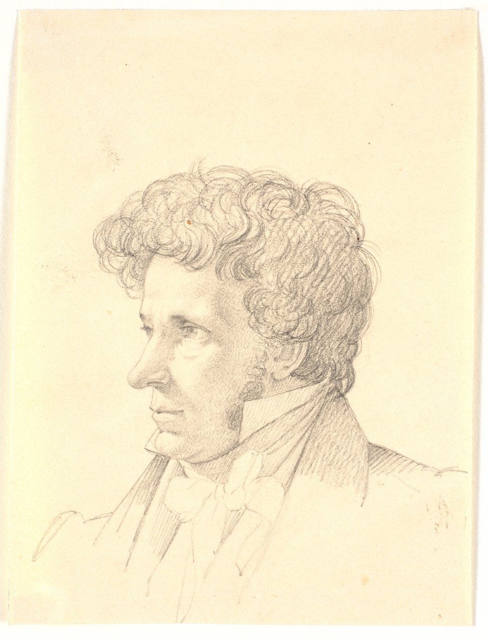 Erkek portresi. Soldaki profil by Wilhelm Bendz