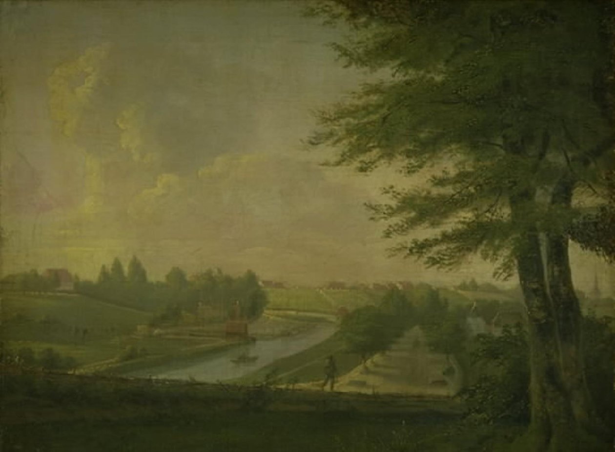 Odense kanalında parti by Wilhelm Bendz