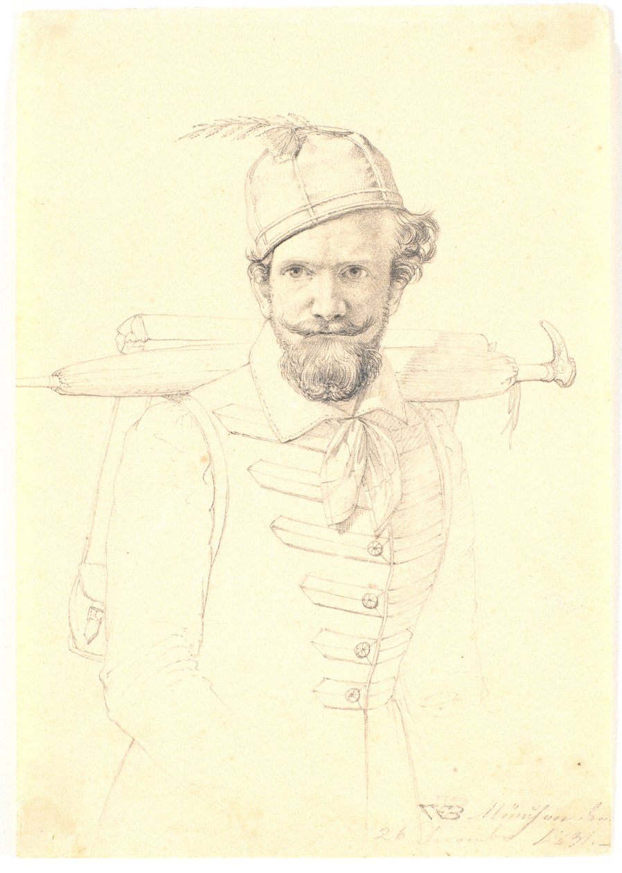 Tornyster ile otoportre by Wilhelm Bendz