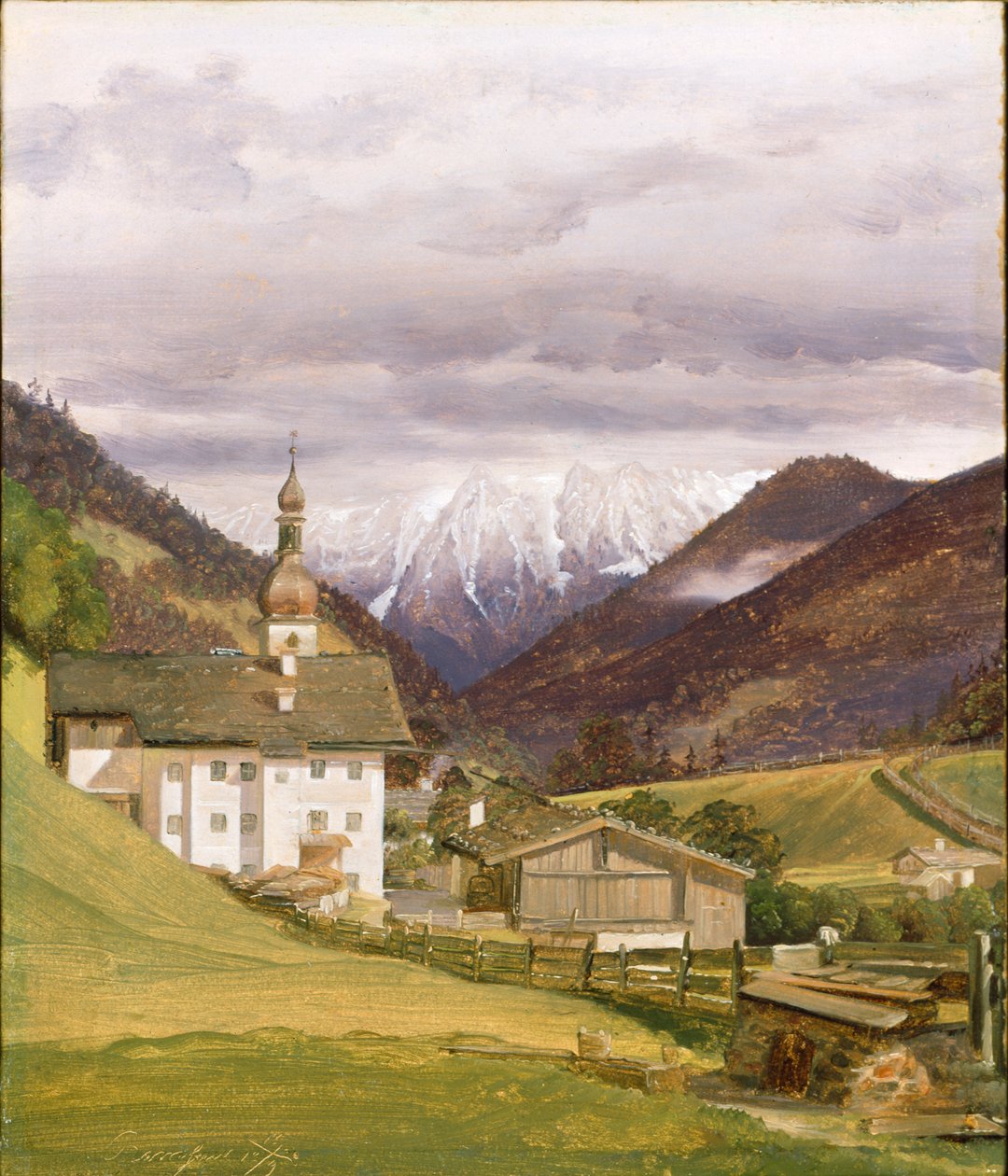 Ramsau Kilisesi, 1832 by Wilhelm Bendz
