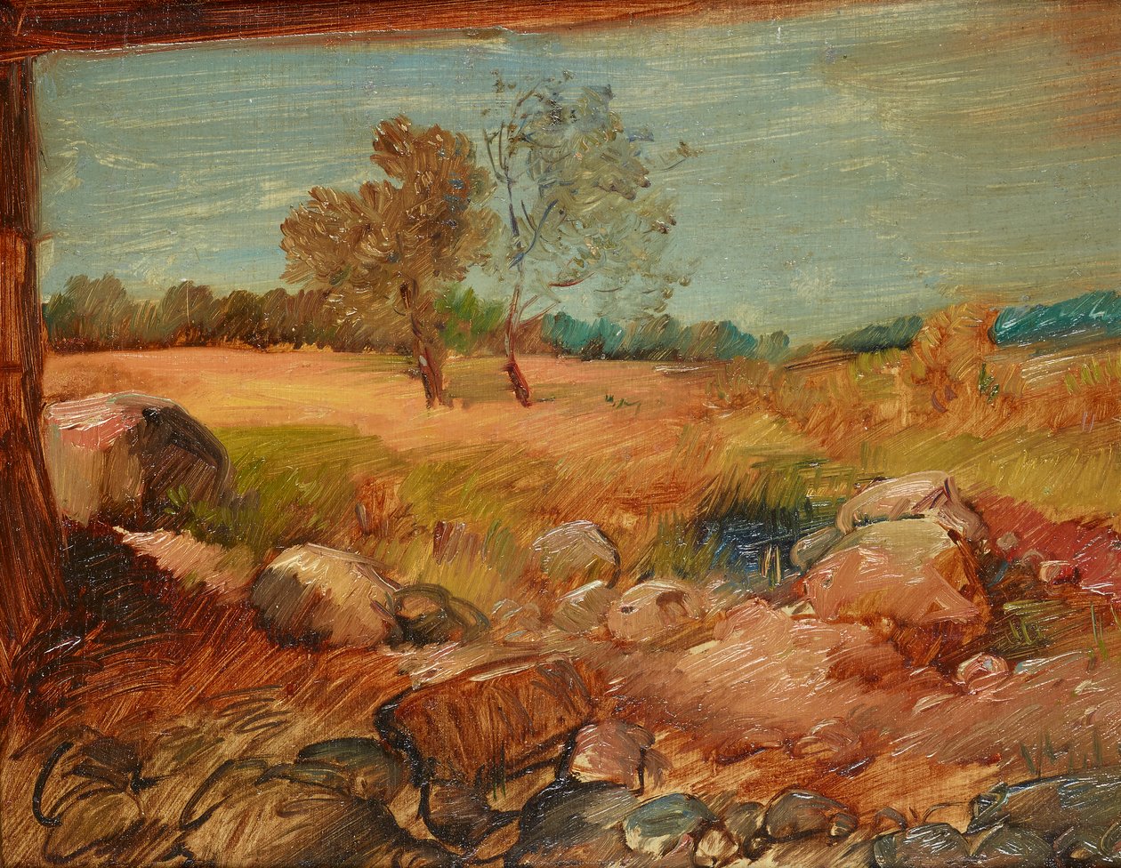 Bir ahırdan görünüm by Wilhelm Busch