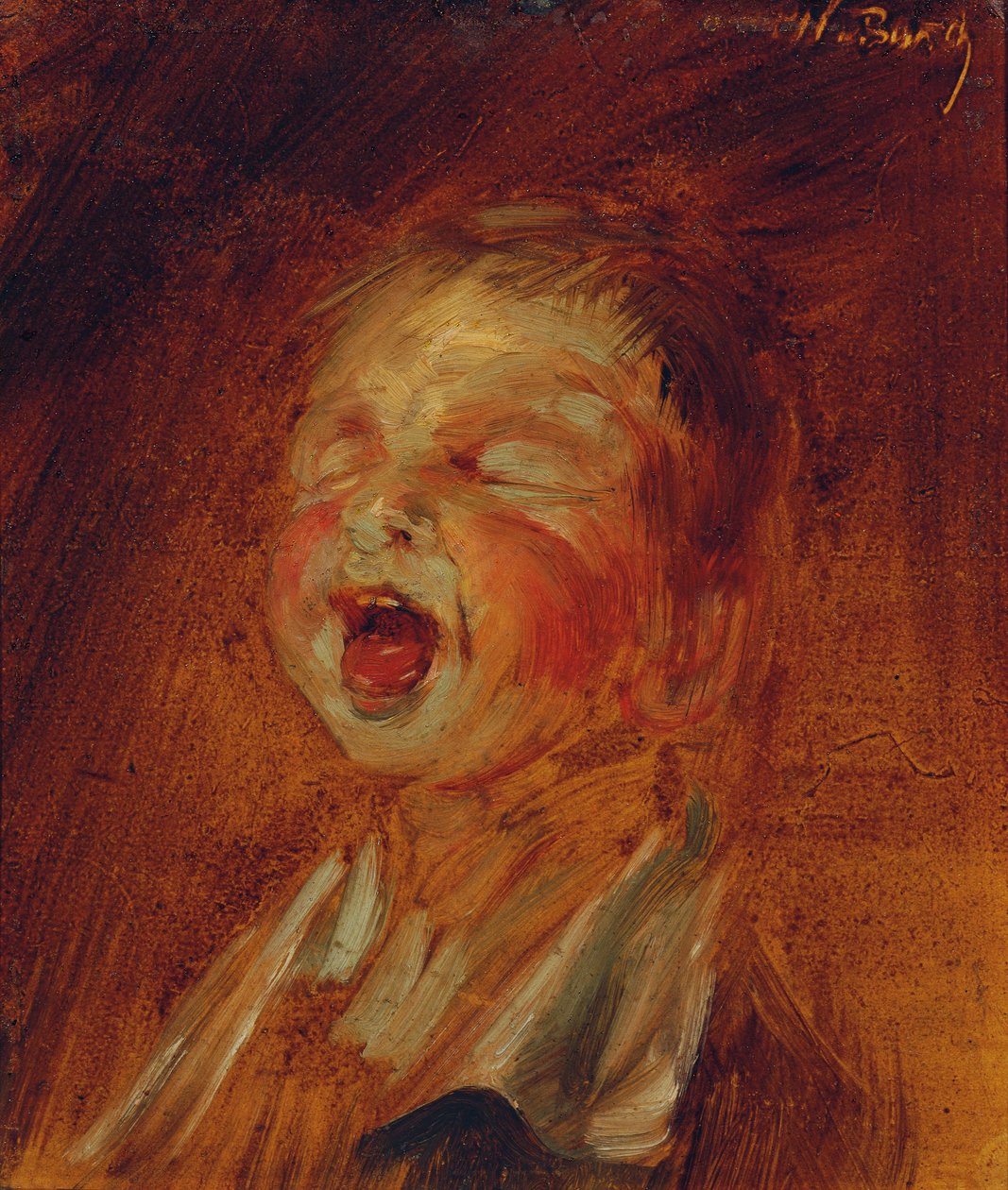çığlık atan çocuk by Wilhelm Busch