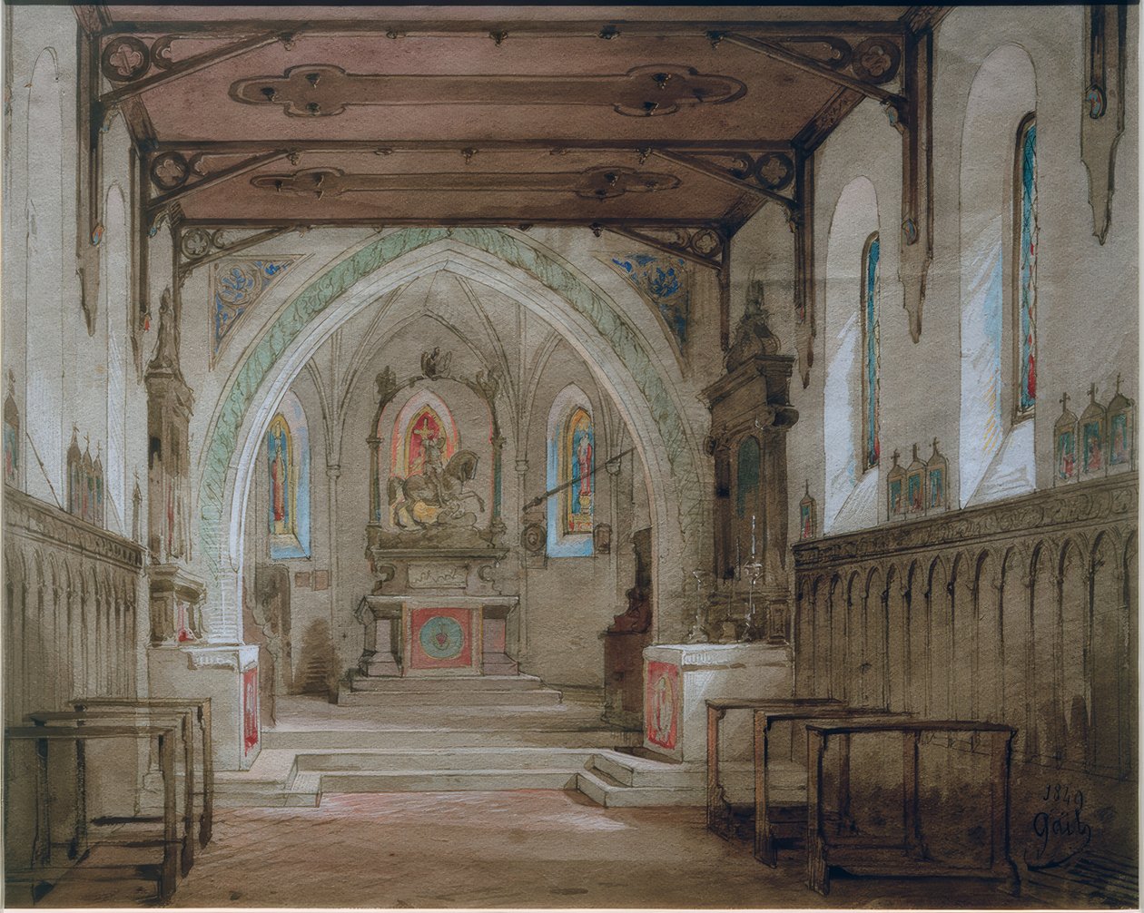 Schliersee bağ şapeli by Wilhelm Gail
