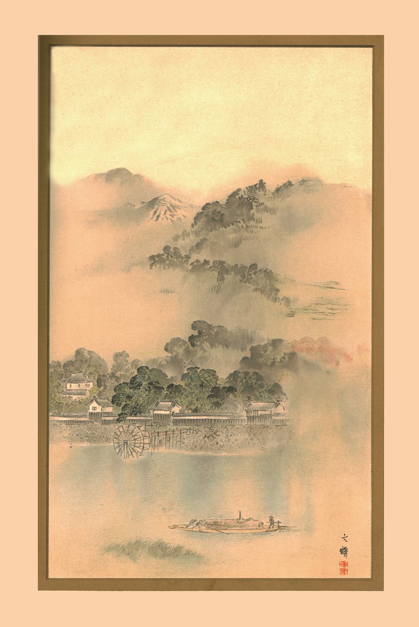 Yodo Nehrinde Bir Bahar Sabahı, c1870, 1886 by Wilhelm Greve