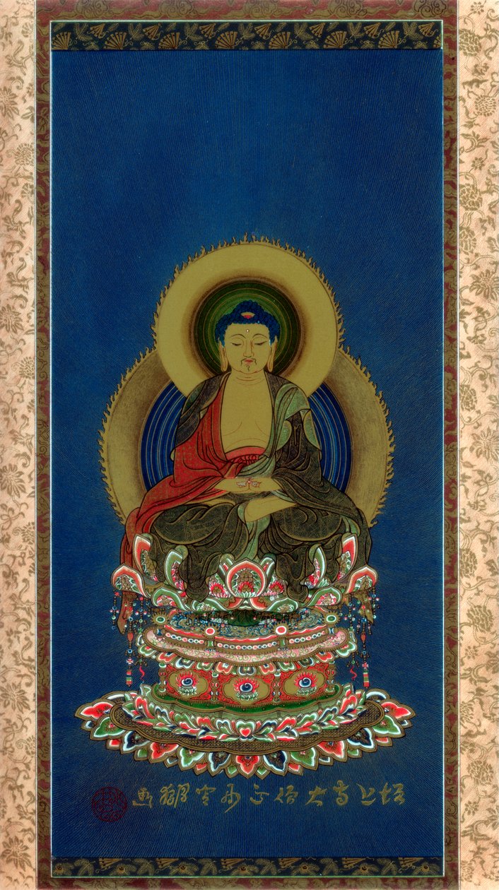 Amitabha, 19. yüzyılın başı 1886 by Wilhelm Greve