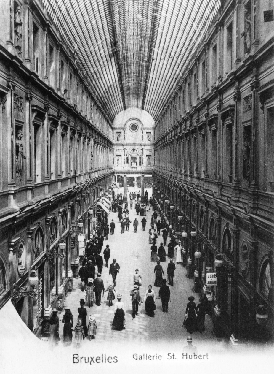 Brüksel'deki St. Hubert galerisi, c.1900 by Wilhelm Hoffmann
