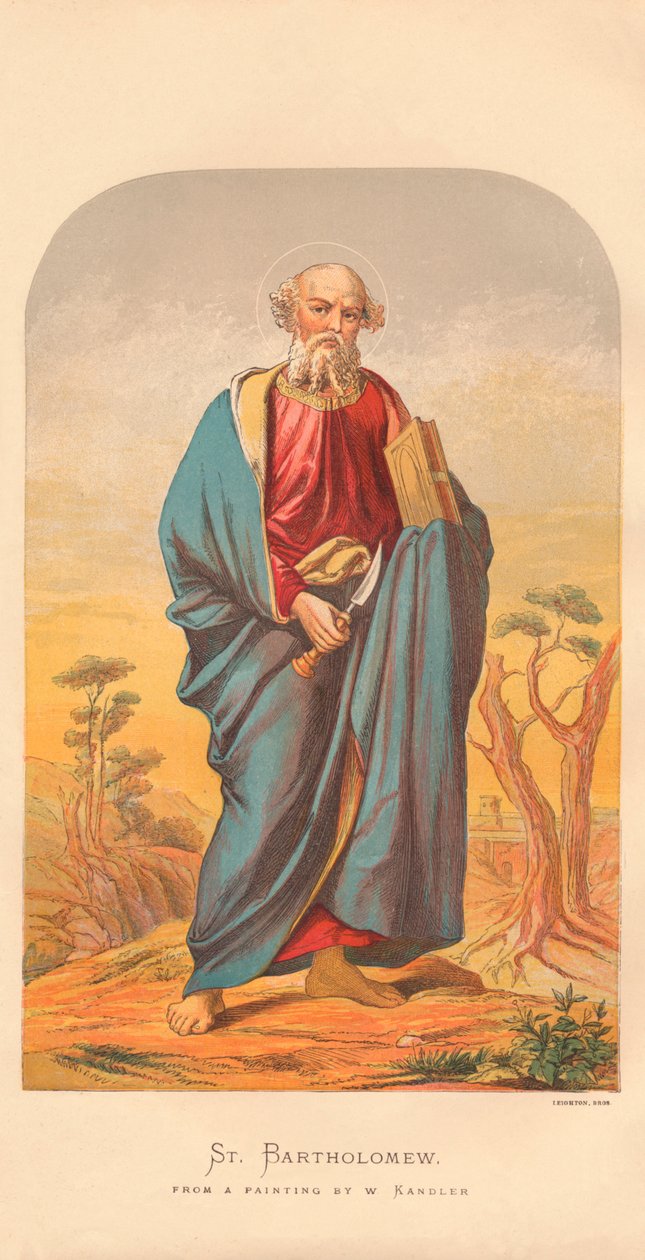 Aziz Bartholomew, 19. yüzyılın ortaları. by Wilhelm Kandler