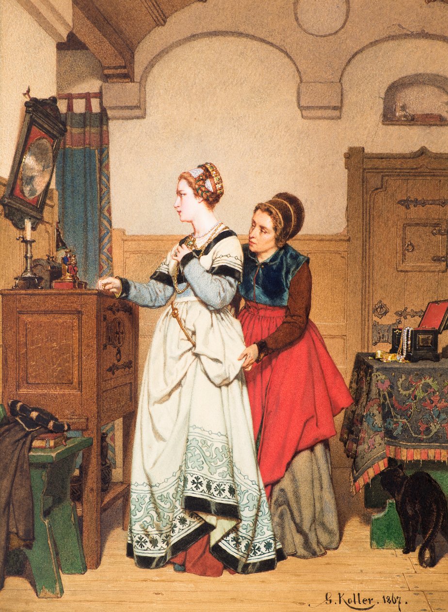 Aynadan Önce Margaret by Wilhelm Koller