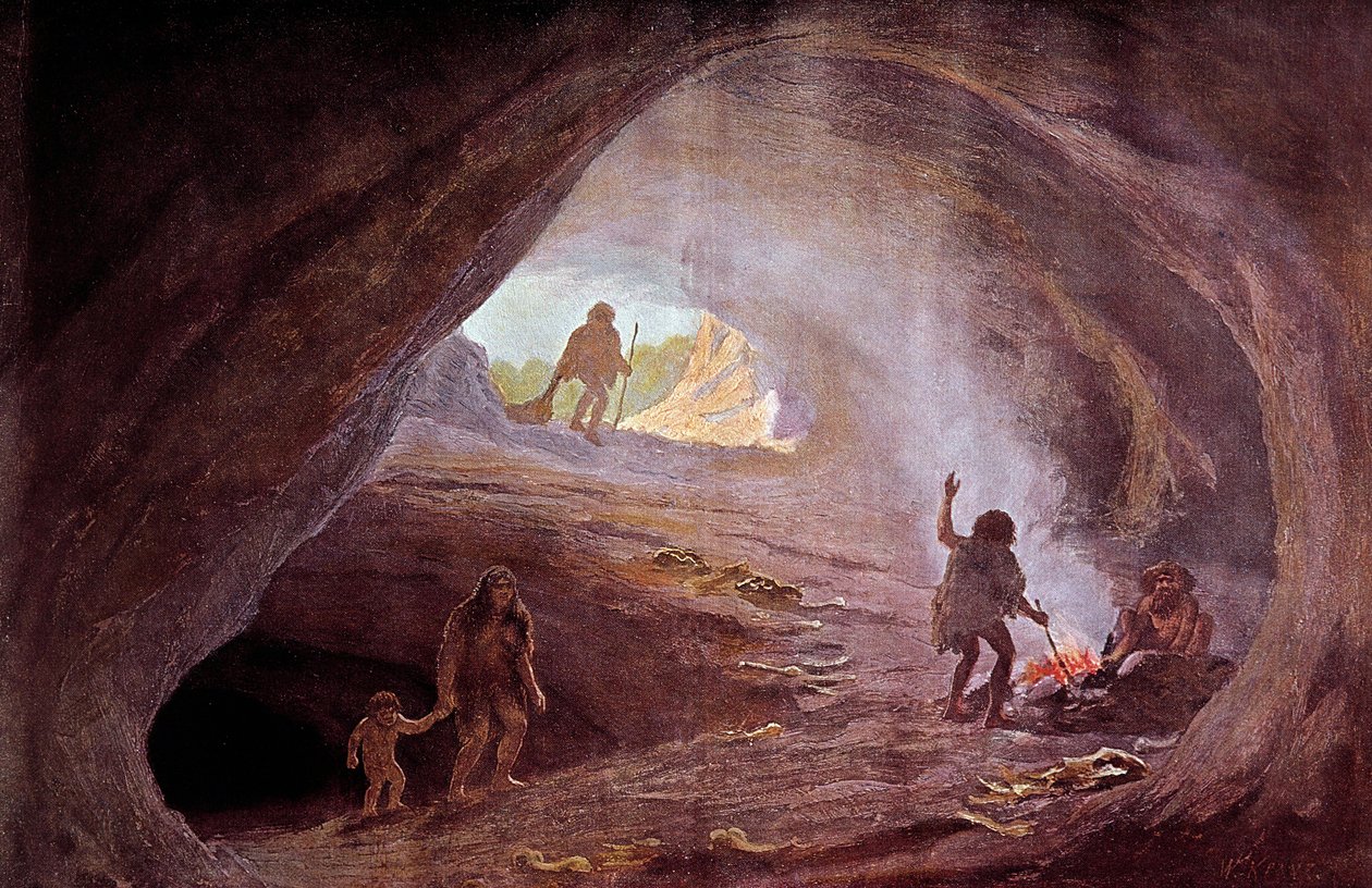 Prehistorya: Buzul döneminde mağaralar. W. Kranz