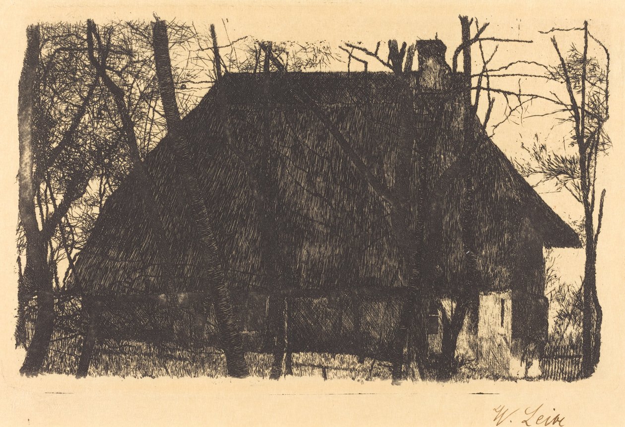 çiftlik evi by Wilhelm Maria Hubertus Leibl