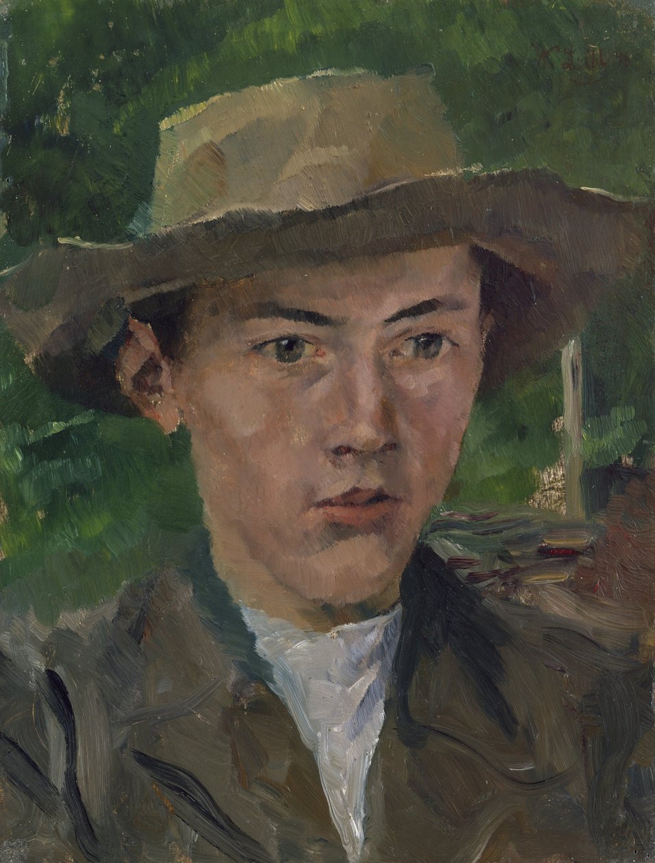 erkek kafa by Wilhelm Maria Hubertus Leibl
