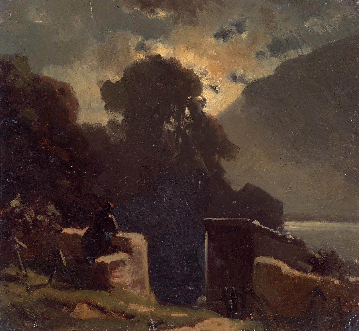 ay manzarası by Wilhelm Lichtenheld