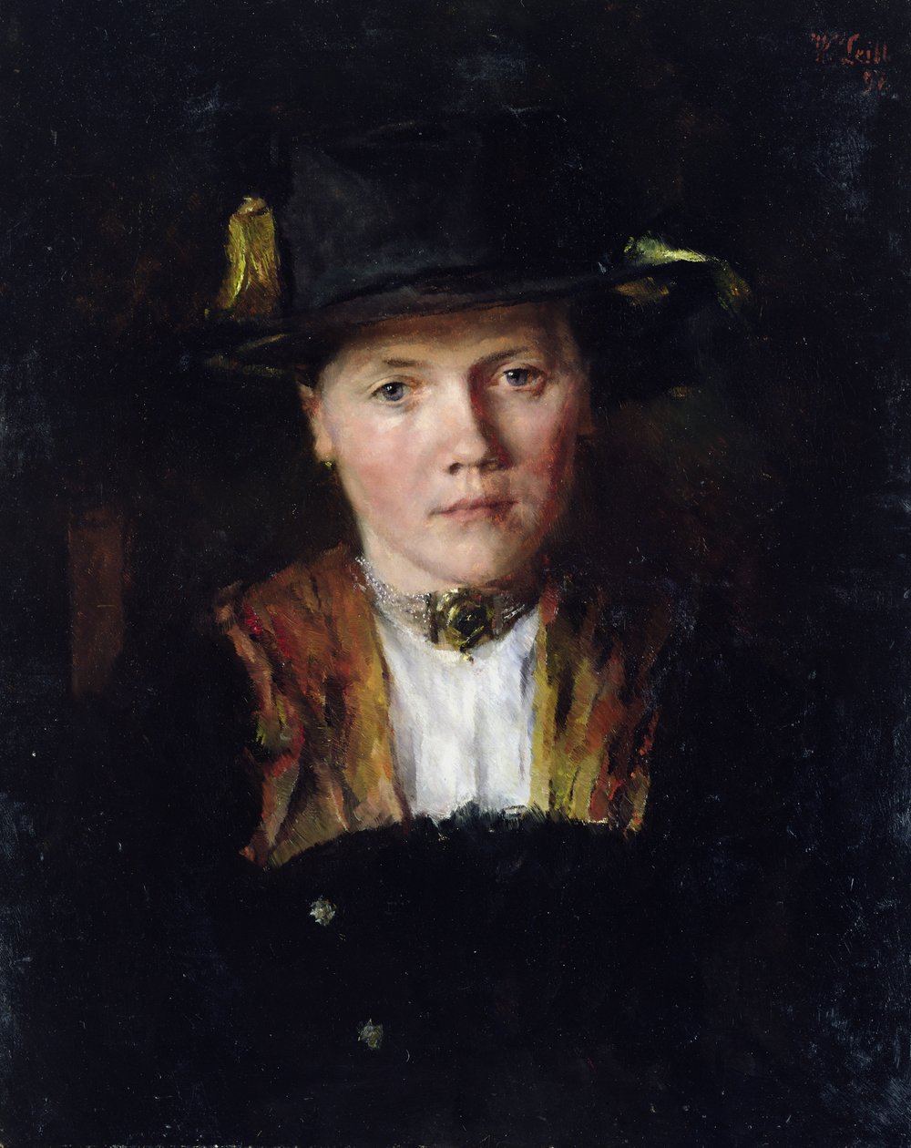 A Bavarian Girl, 1897  by Wilhelm Maria Hubertus Leibl